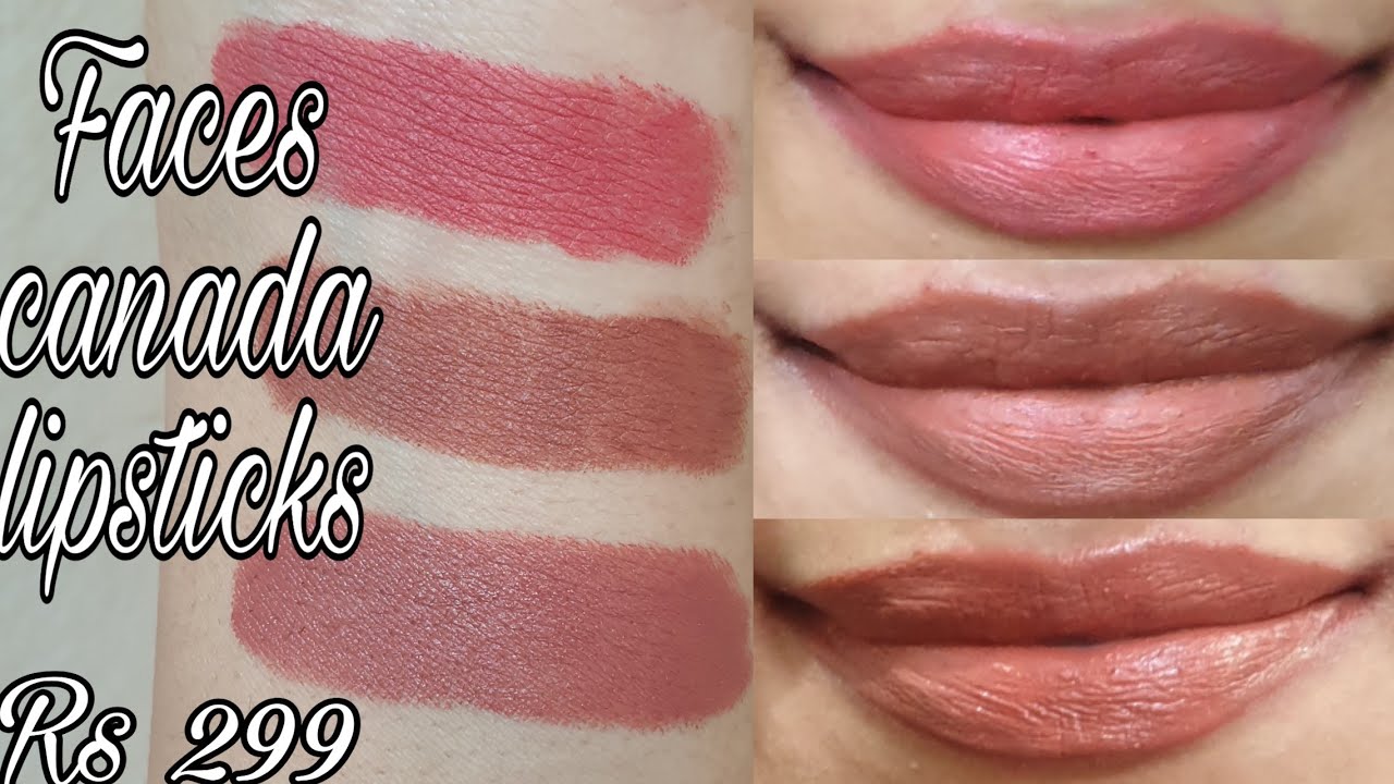 Faces canada weightless matte lipstick|Review and swatches|Glam Diva