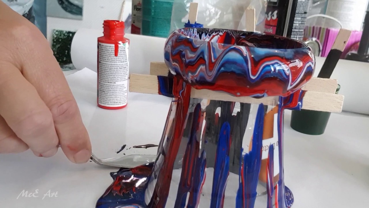 361 Acrylic Pouring A Wooden Bracelet No Cells  FULL VERSION