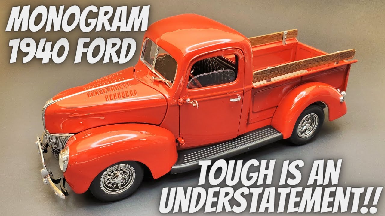 I wasn't going to let it beat me!! The Monogram 40 Ford pickup is finally FINISHED!!!