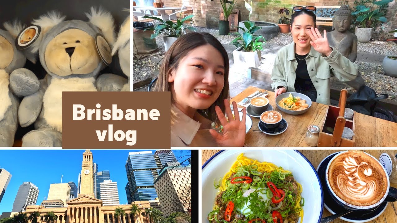 【Brisbane vlog】ブリスベンシティのカフェでお友達と過ごす休日☕️💕