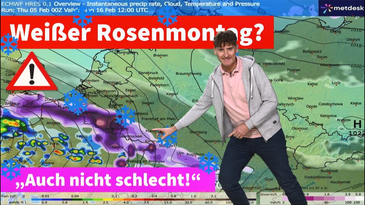 Schneewalze am Rosenmontag: ECMWF und GFS zeigen Wintereinbruch! Abwarten ist angesagt, Spannung!