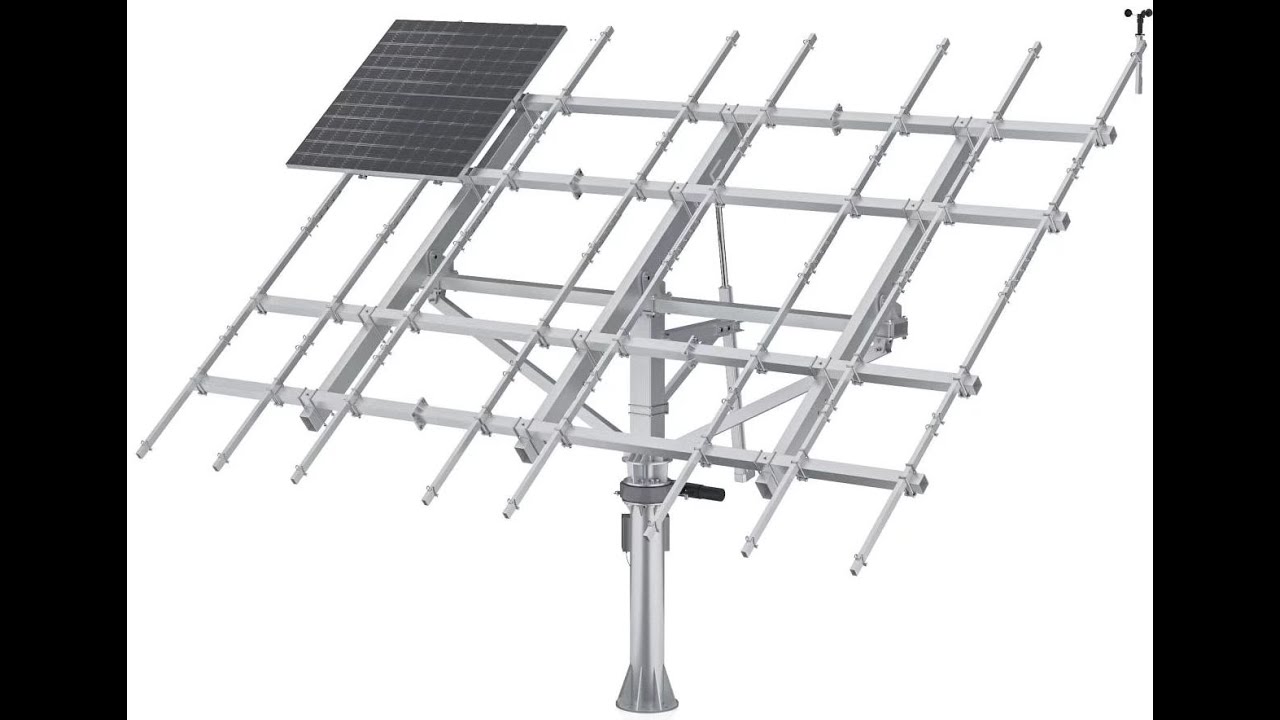 Installation process of dual axis solar tracker