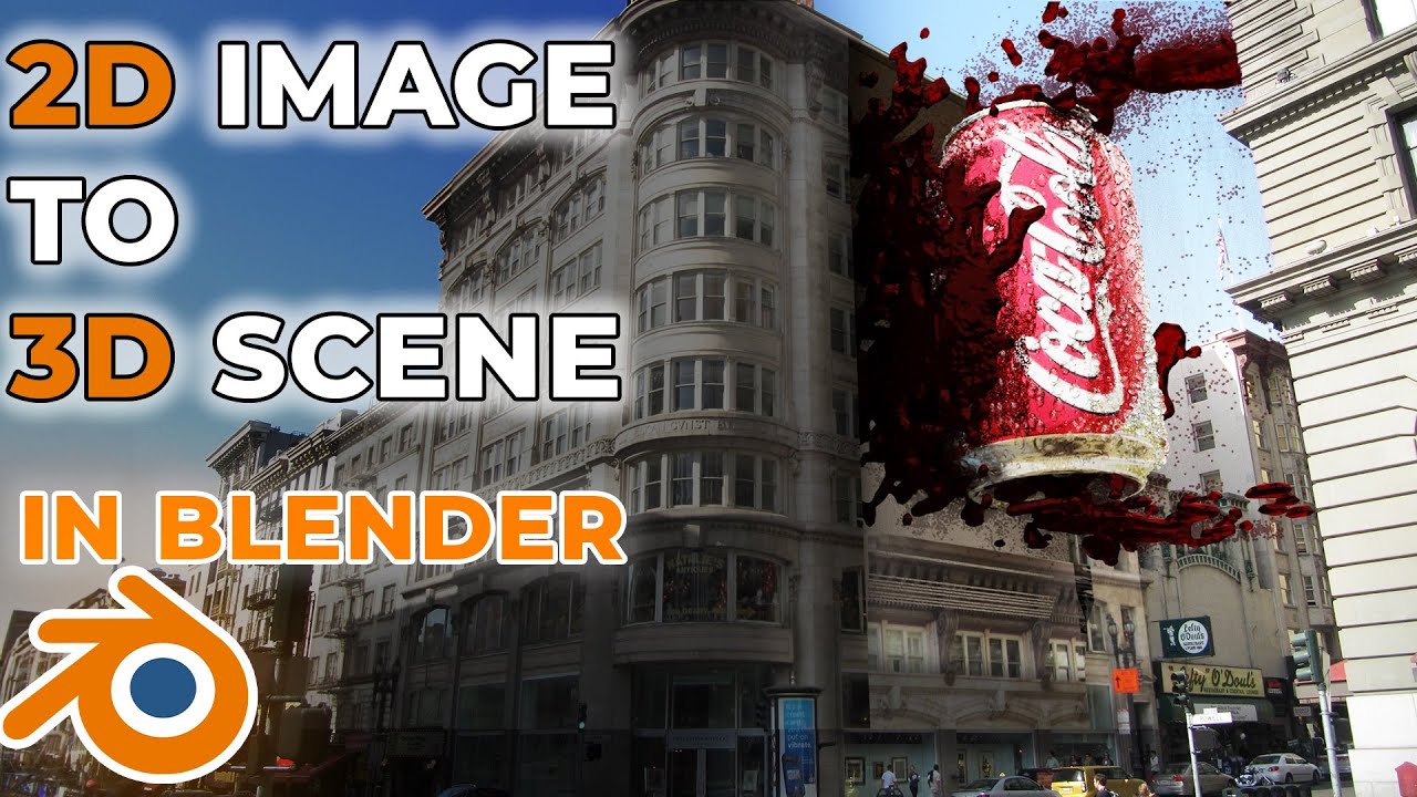 Transform Image to 3D Scene in Blender Tutorial - Perspective Plotter