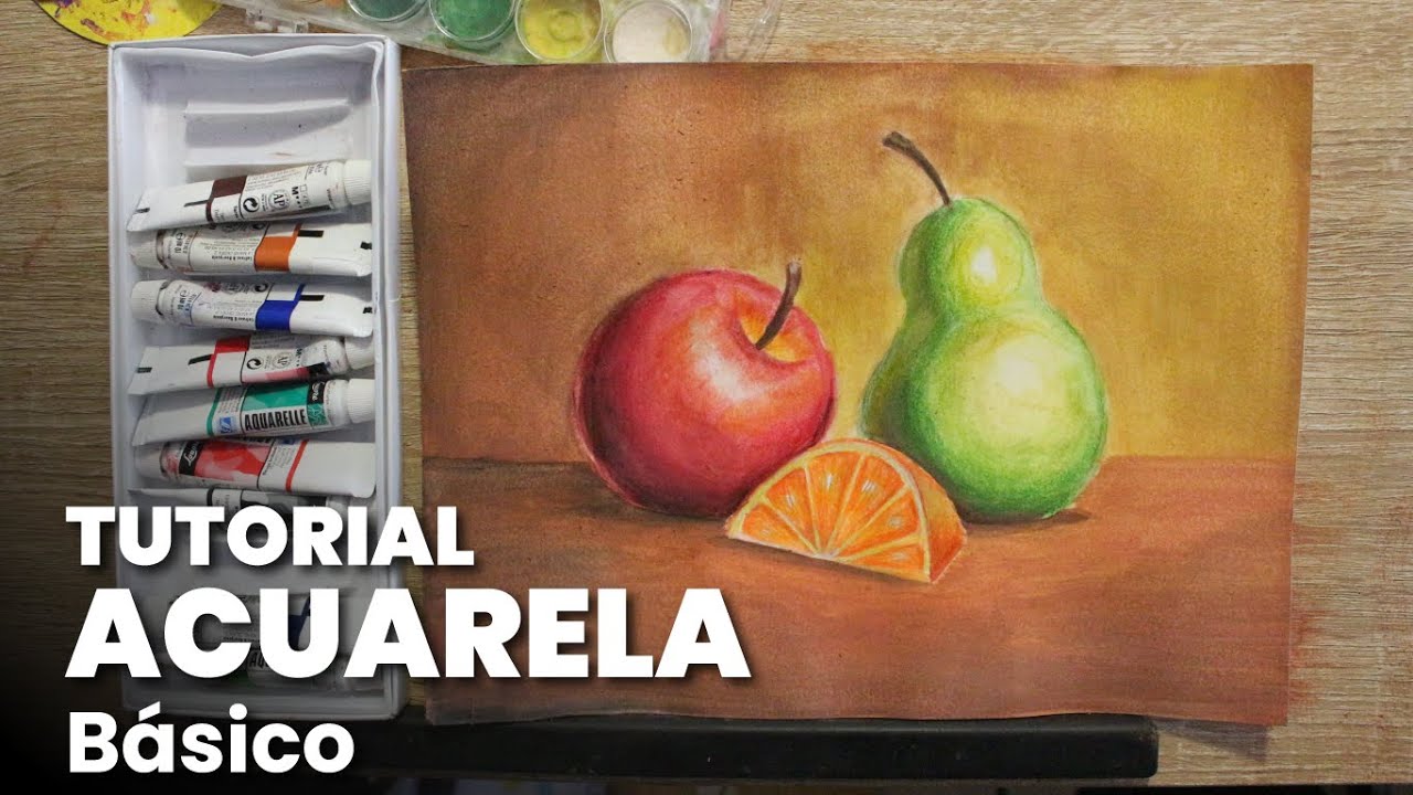 C&oacute;mo pintar frutas con ACUARELA