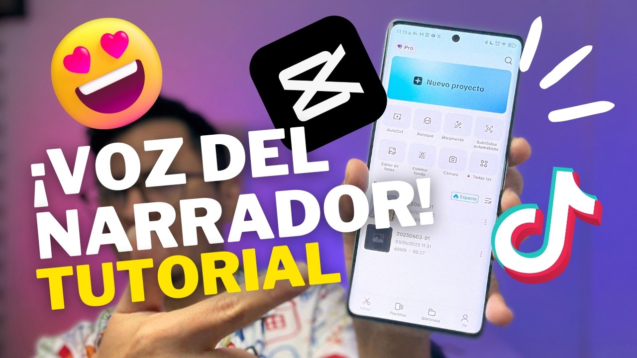 C&oacute;mo HACER LA VOZ DEL NARRADOR en Capcut sin ser PRO (En minutos)