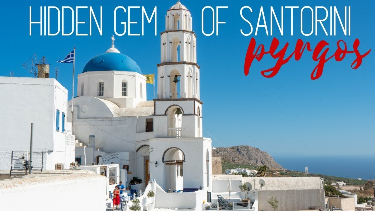 Exploring the Hidden Gem of Pyrgos Santorini and Demeter Cave House || Greece Travel