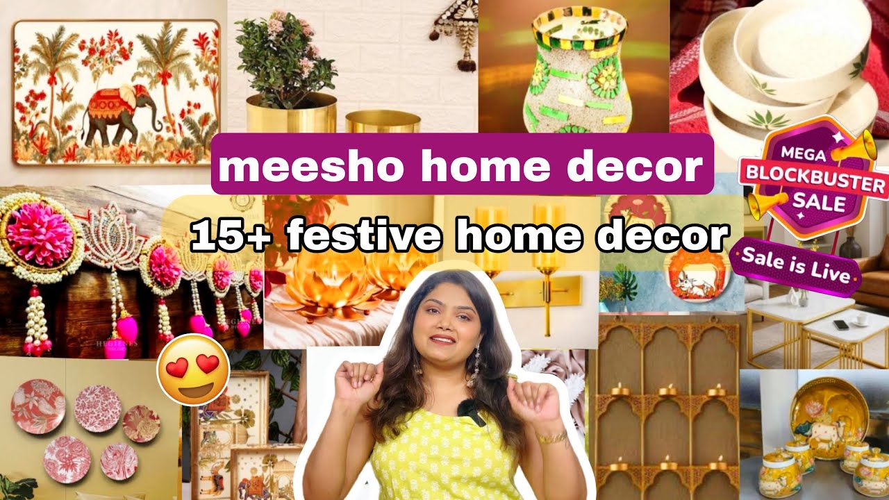 Meesho Home Decor haul || Starting At Rs/-60 || Meesho Haul || Meesho Diwali Decor Haul😮😍