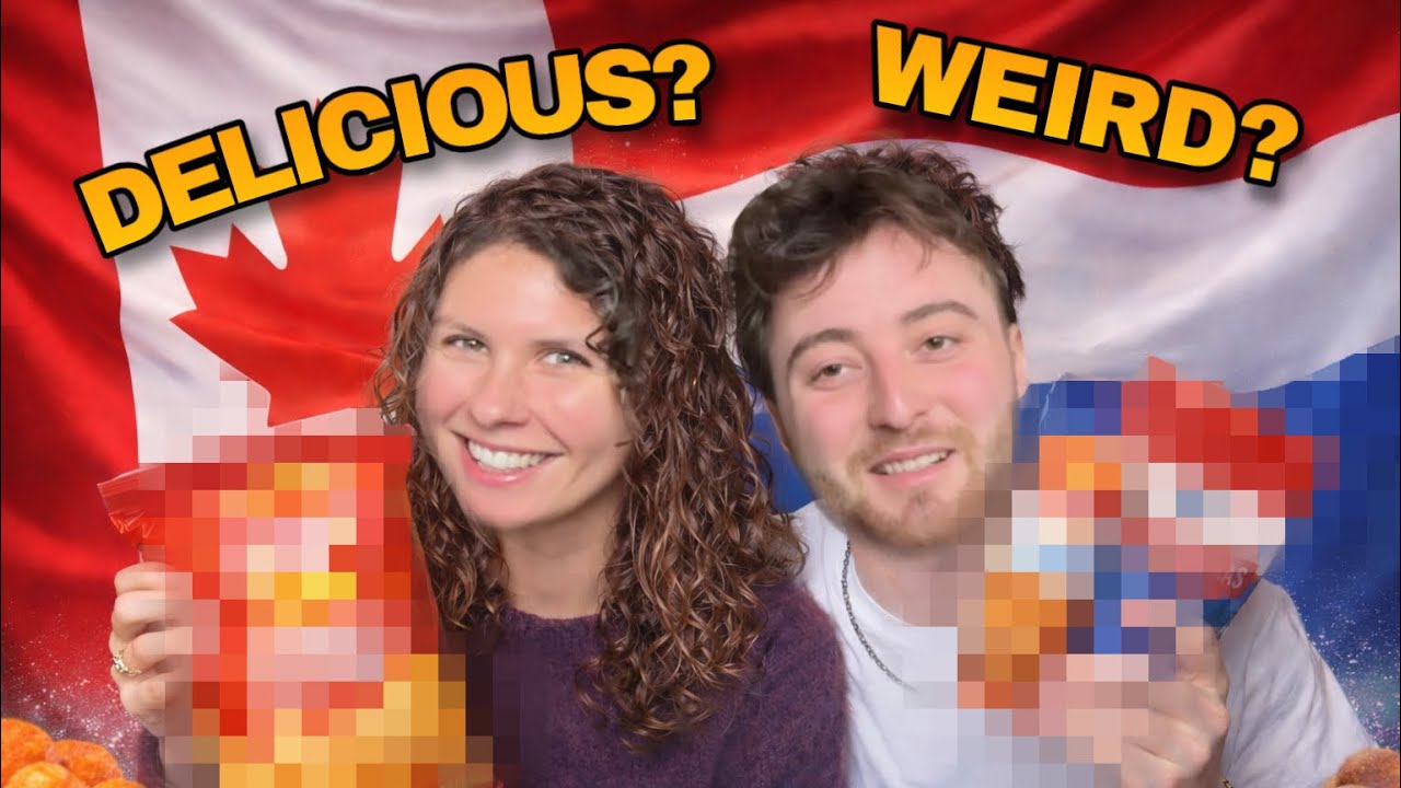 A Canadian Tries Dutch Snacks With His Dutch Girlfriend