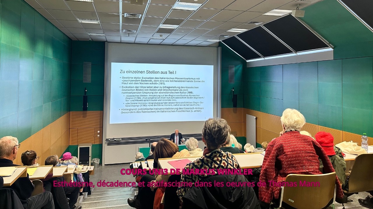 Thomas Mann | Cours Uni3 de Markus Winkler