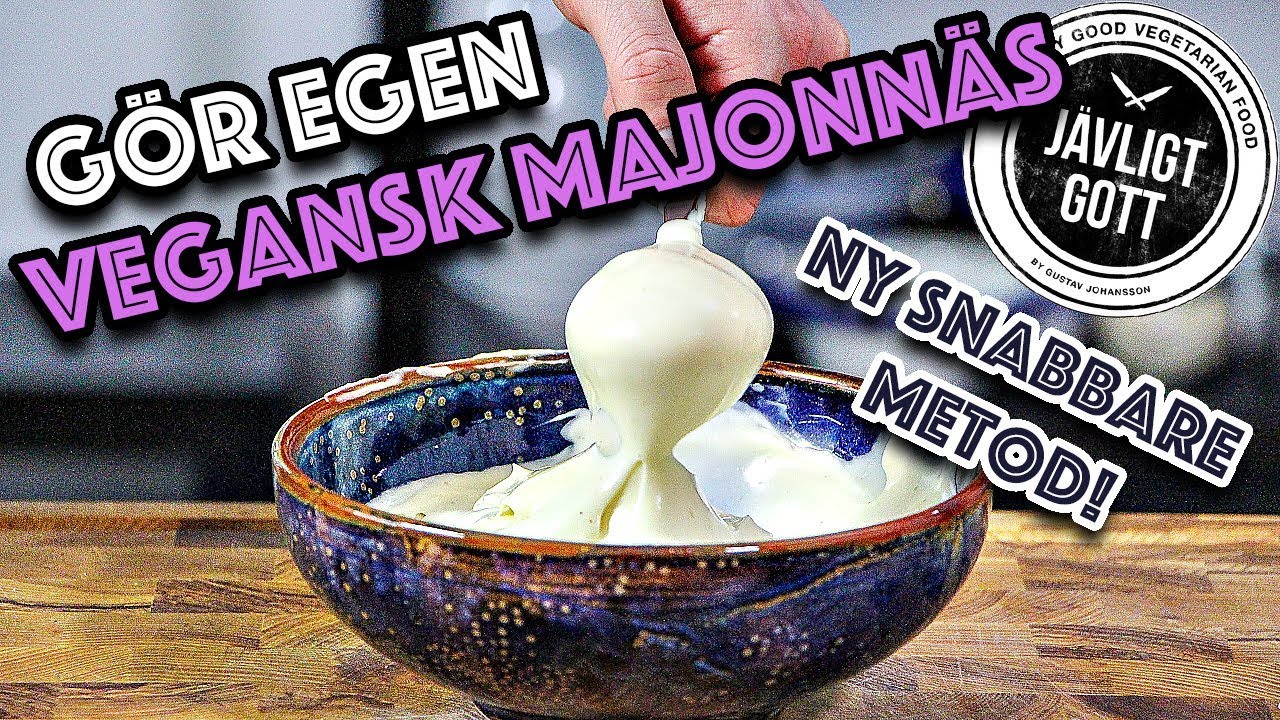VEGANSK MAJONNÄS - PÅ TVÅ MINUTER!