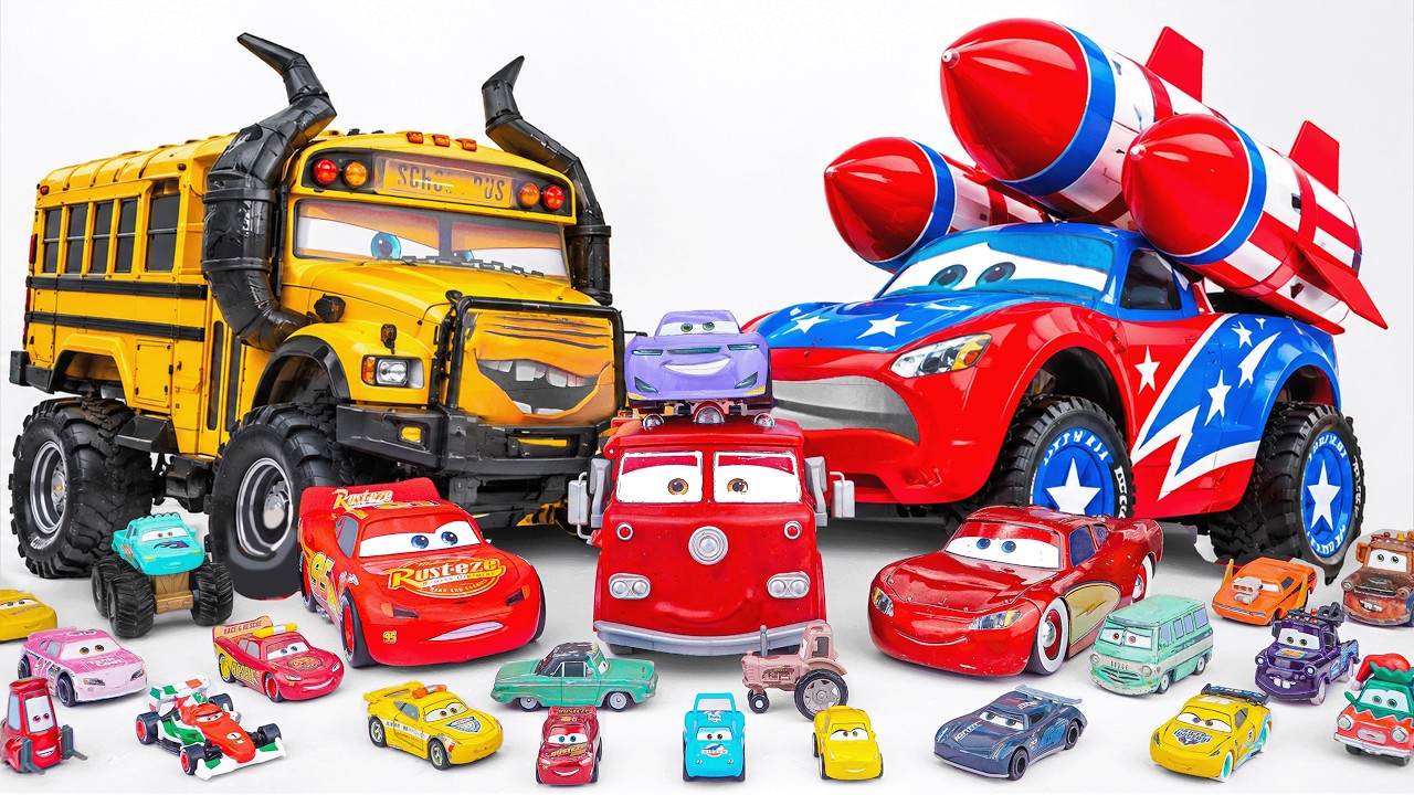 Disney Pixar Cars Unboxing Review | Lightning Mcqueen, Tow Mater, Doc Hudson, Sally Carrera, Cruz
