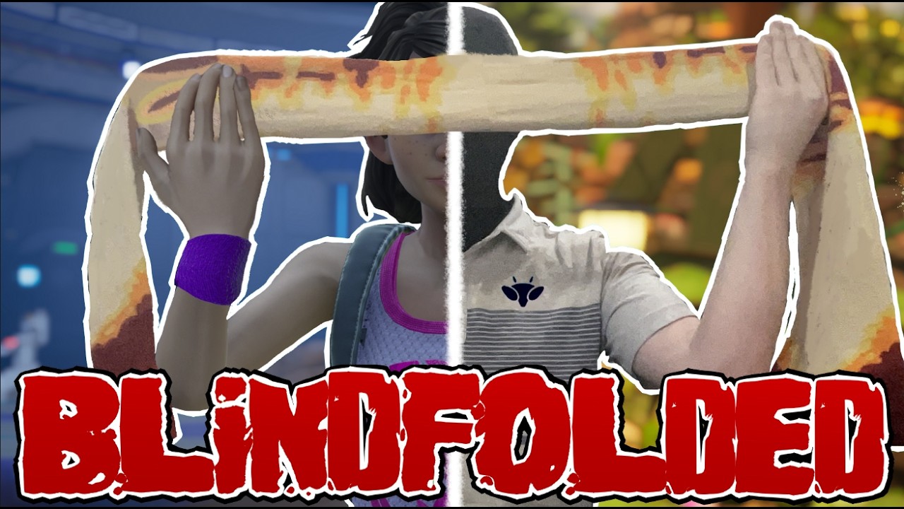 MASKED STRANGER TODAY! CAN YOU BEAT GRONDED 2 WHILE BLINDFOLDED?! DAY 2.