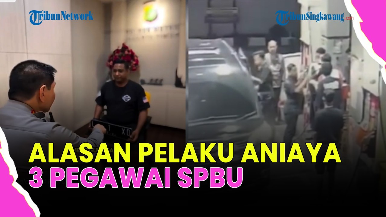 🔴EMOSI KARENA DITARIK DULUAN, PENGAKUAN PELAKU PENGANIAYA 3 PEGAWAI SPBU BERBEDA DENGAN CCTV