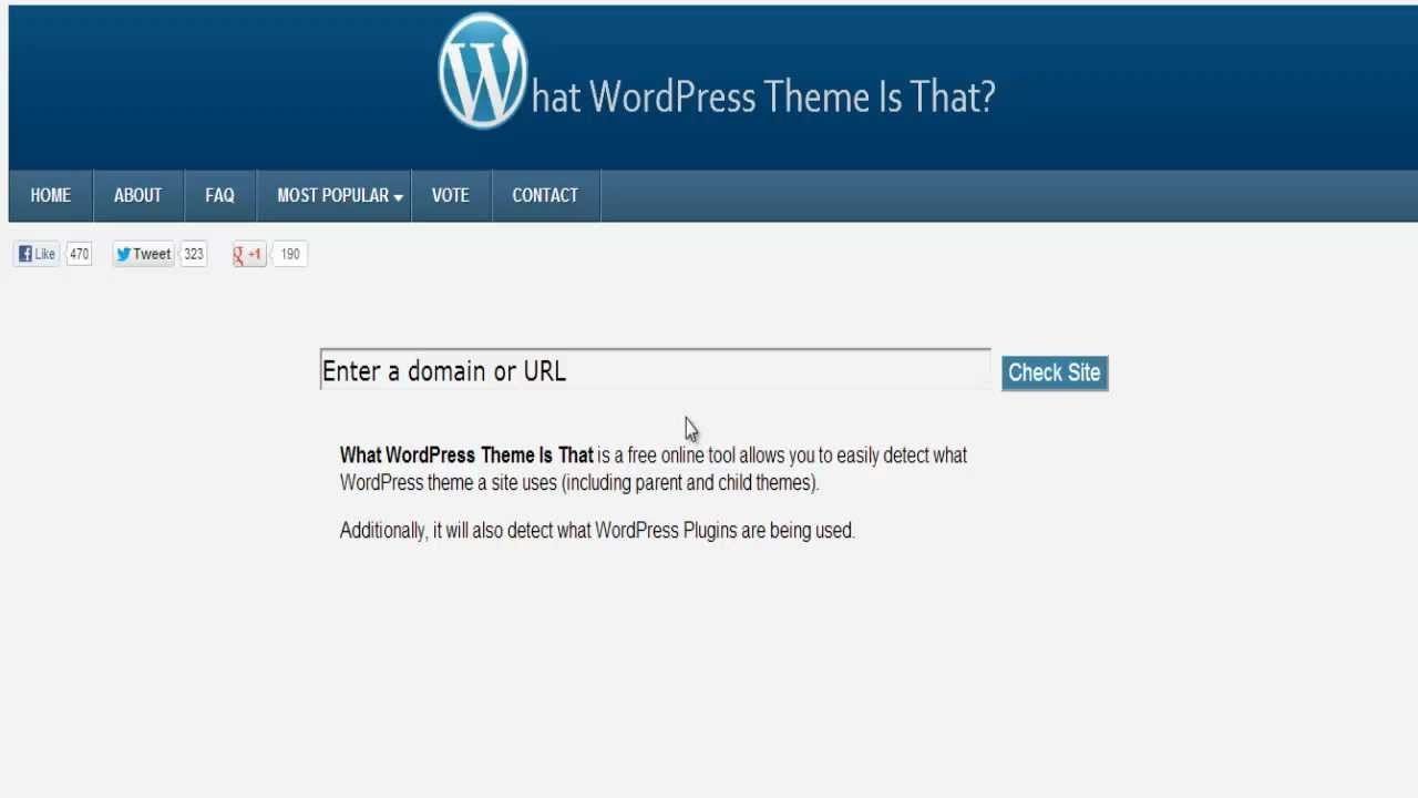 What WordPress Theme Is That