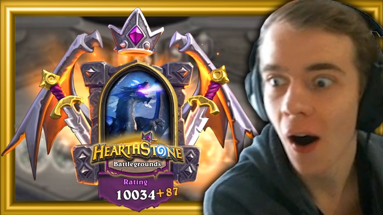 THIJS HITS 10 000 MMR In Hearthstone Battlegrounds!! (With The Most Random Comp Ever!)
