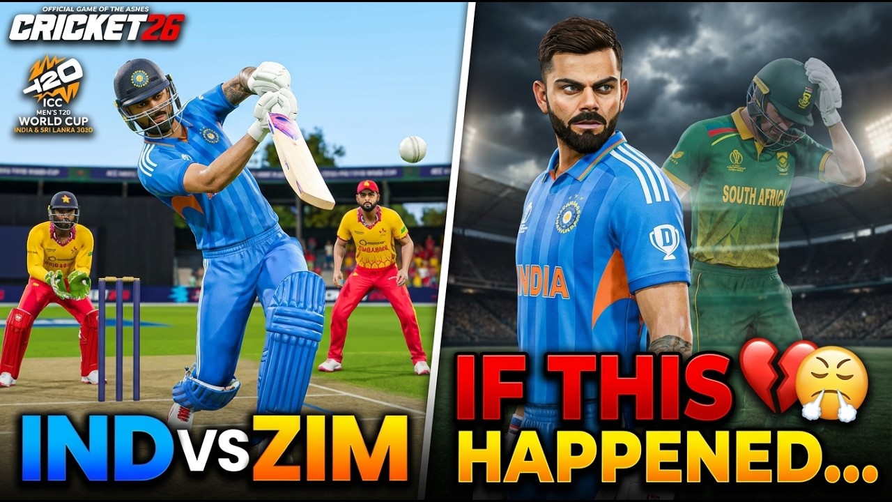 Agar yeh SA ke match mein hota toh… 💔😤 | India vs Zimbabwe | Cricket 26