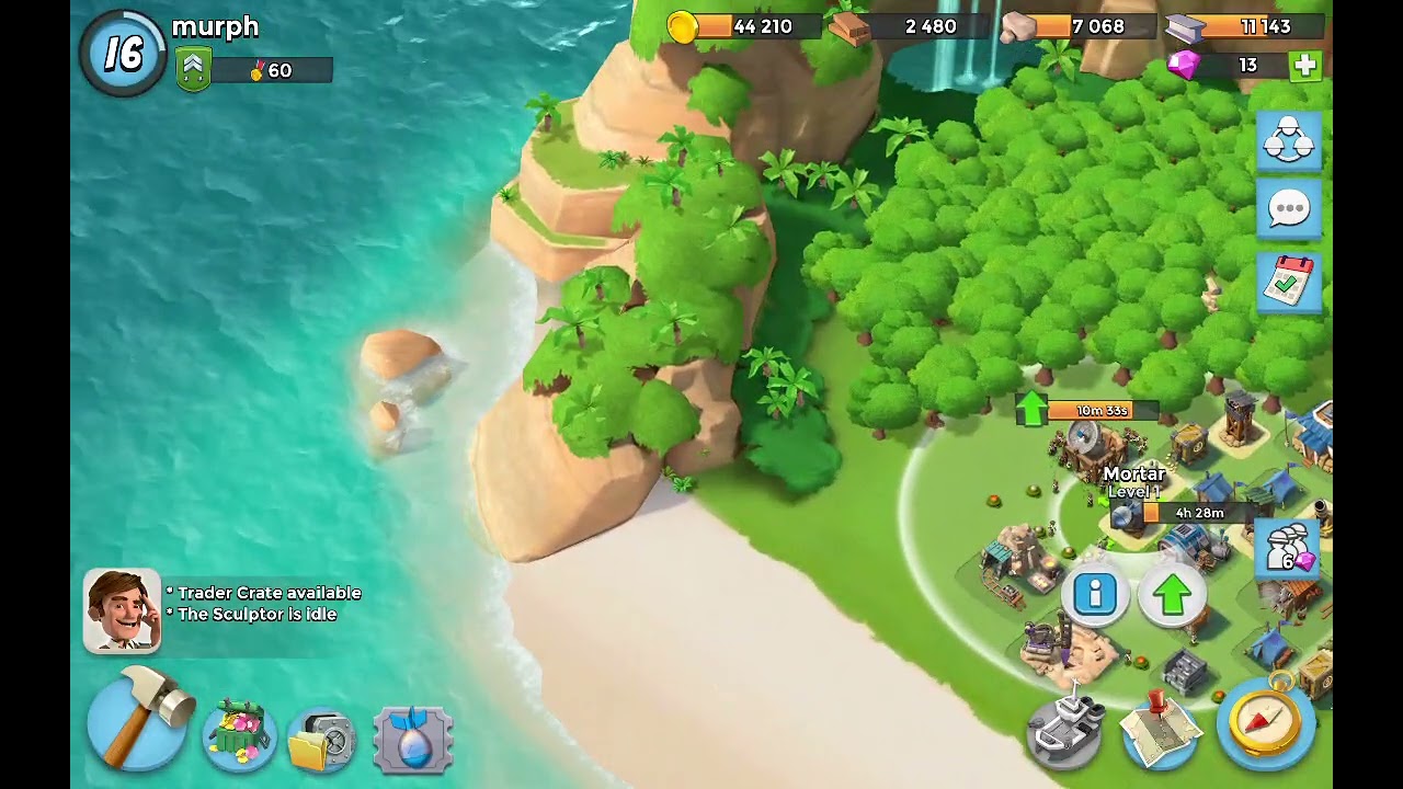 Help to create a community island on Boom Beach