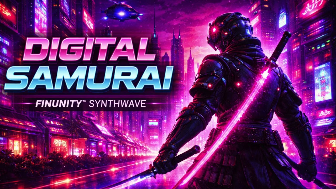 ⚔️DIGITAL SAMURAI | FINUNITY™ SYNTHWAVE #SYNTHWAVE #CYBERPUNK #NEONCITY 🚀