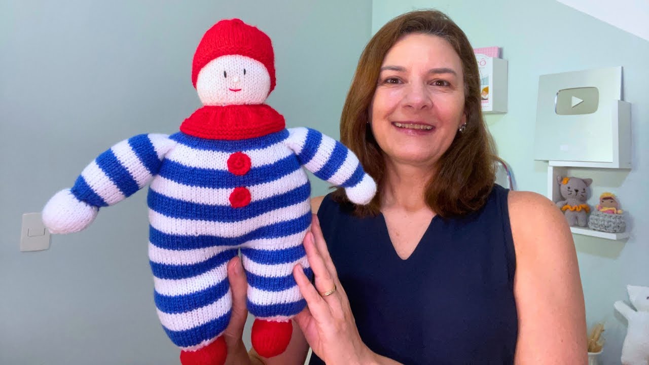 AMIGURUMI EM TRICÔ- PALHACINHO