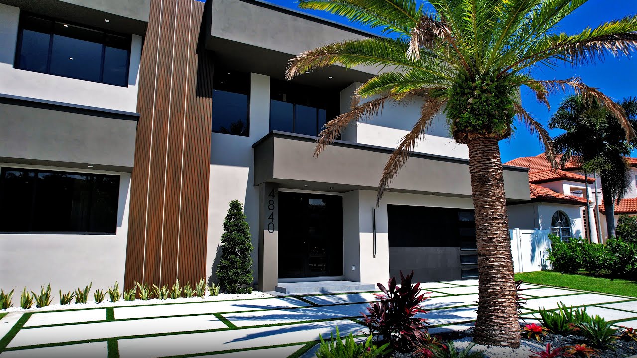 Beautiful Home Tours | Modern Florida Mega Mansion | Waterfront Luxury Living