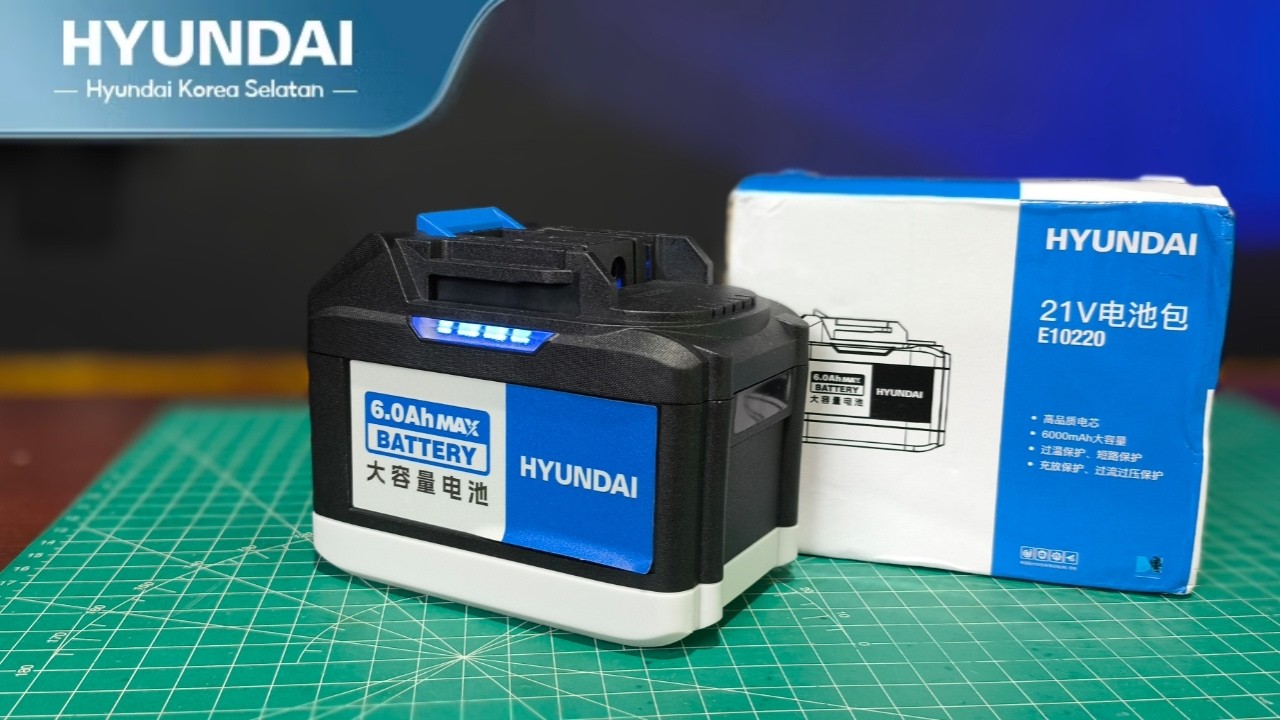 Hoki Parah Baterai LXT 21V HYUNDAI 15 cell cuman 190rb