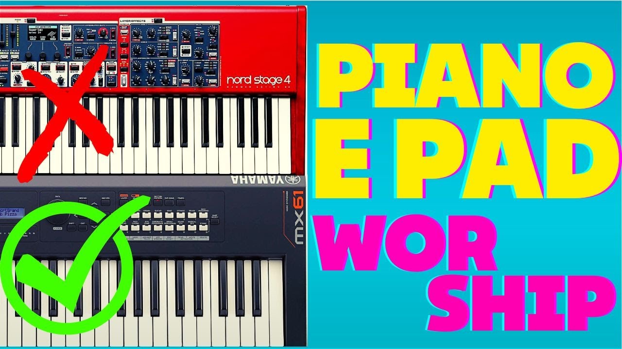YAMAHA MX61 Como fazer Piano e Pad Worship - Padrão de Fábrica, Equalizar e Timbrar
