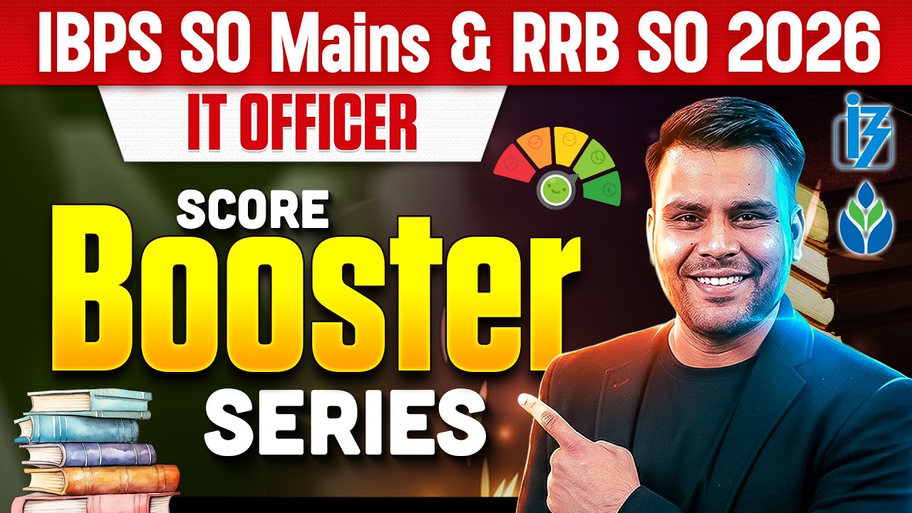 IBPS SO Mains & RRB SO 2026 |  IT Officer Score Booster Series  | By Vivek Pandey