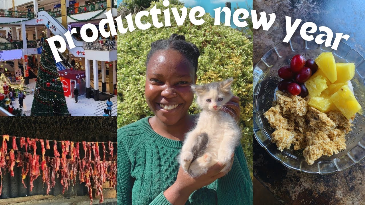 getting productive with my new year goals in a Kenyan village