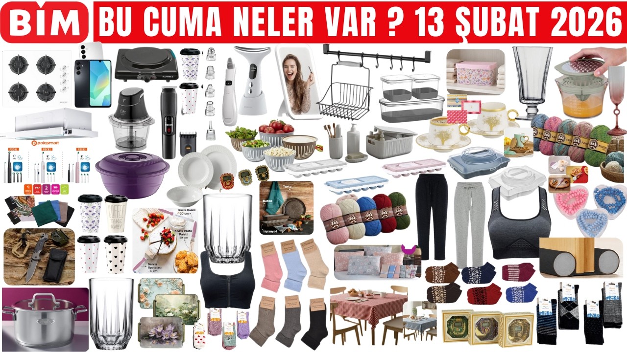 BU CUMA BİM AKTÜEL ÜRÜNLERİ 13 ŞUBAT 2026