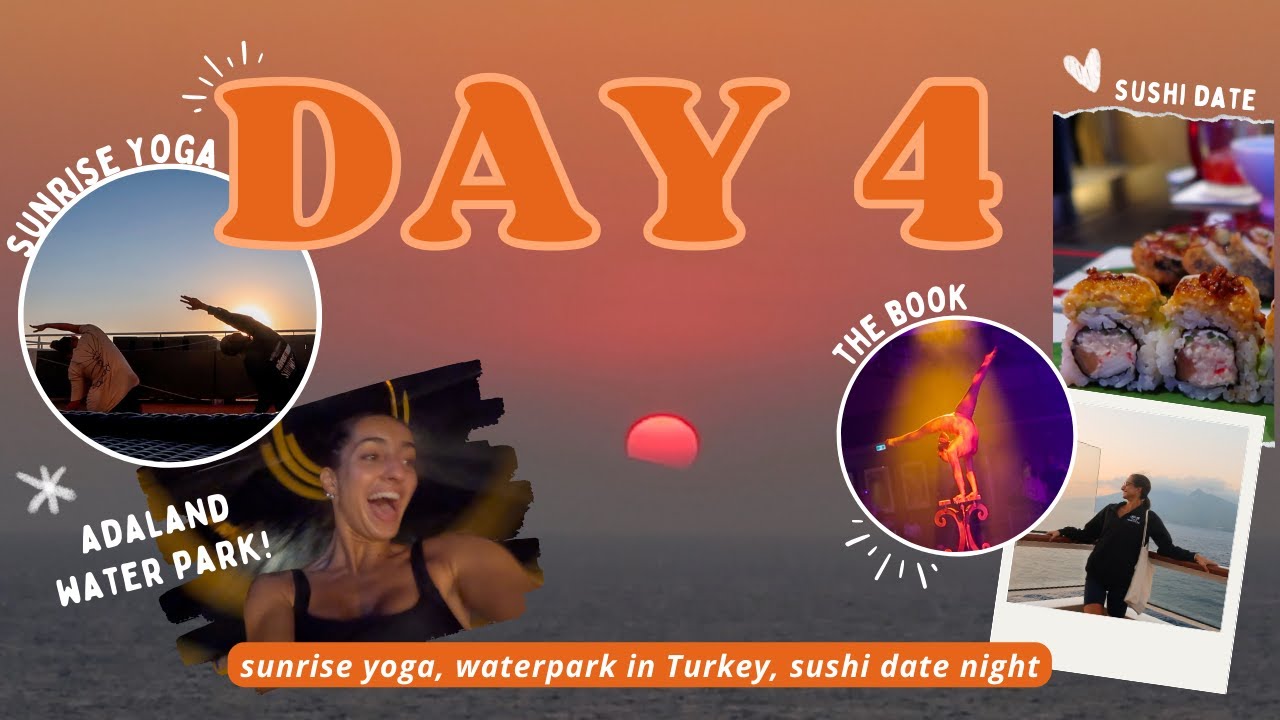 watching the sunrise, back to the waterpark, and date night! - DAY 4 // odyssey of the seas