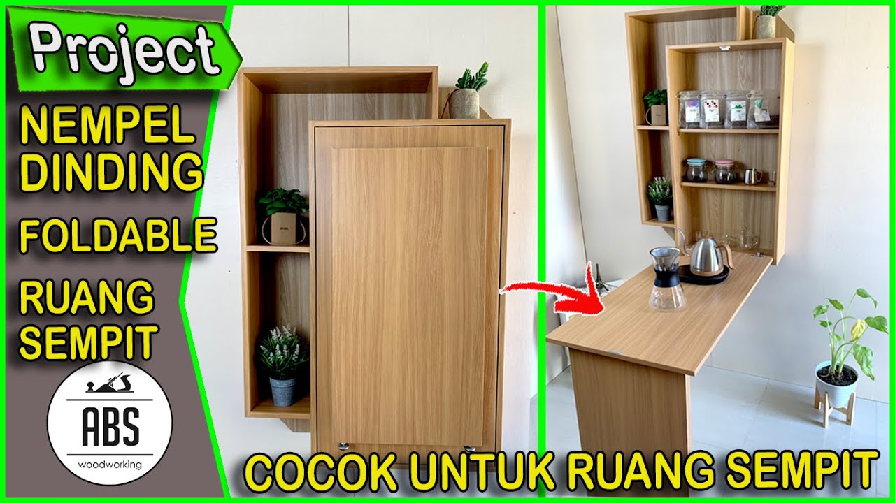 DIY MINI BAR UNTUK RUANG SEMPIT - BAHAN MULTIPLEK FINISH HPL TACO & KERTASIVE || Lem Presto SUPER DS