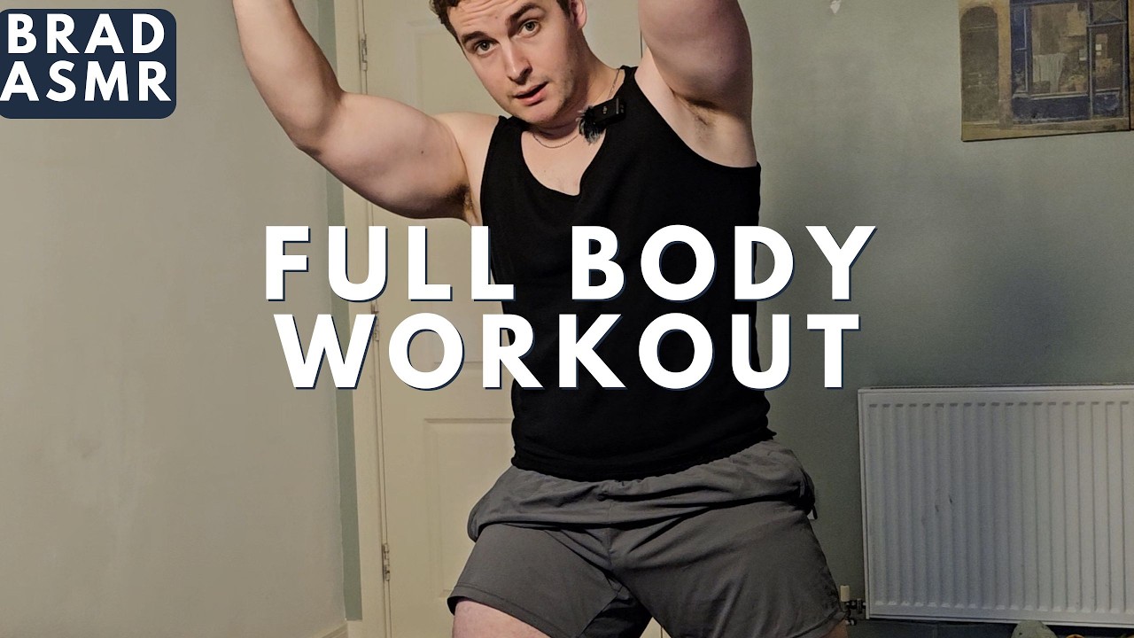 ASMR GymBro 10 Minute Full Body Workout (No Equipment)