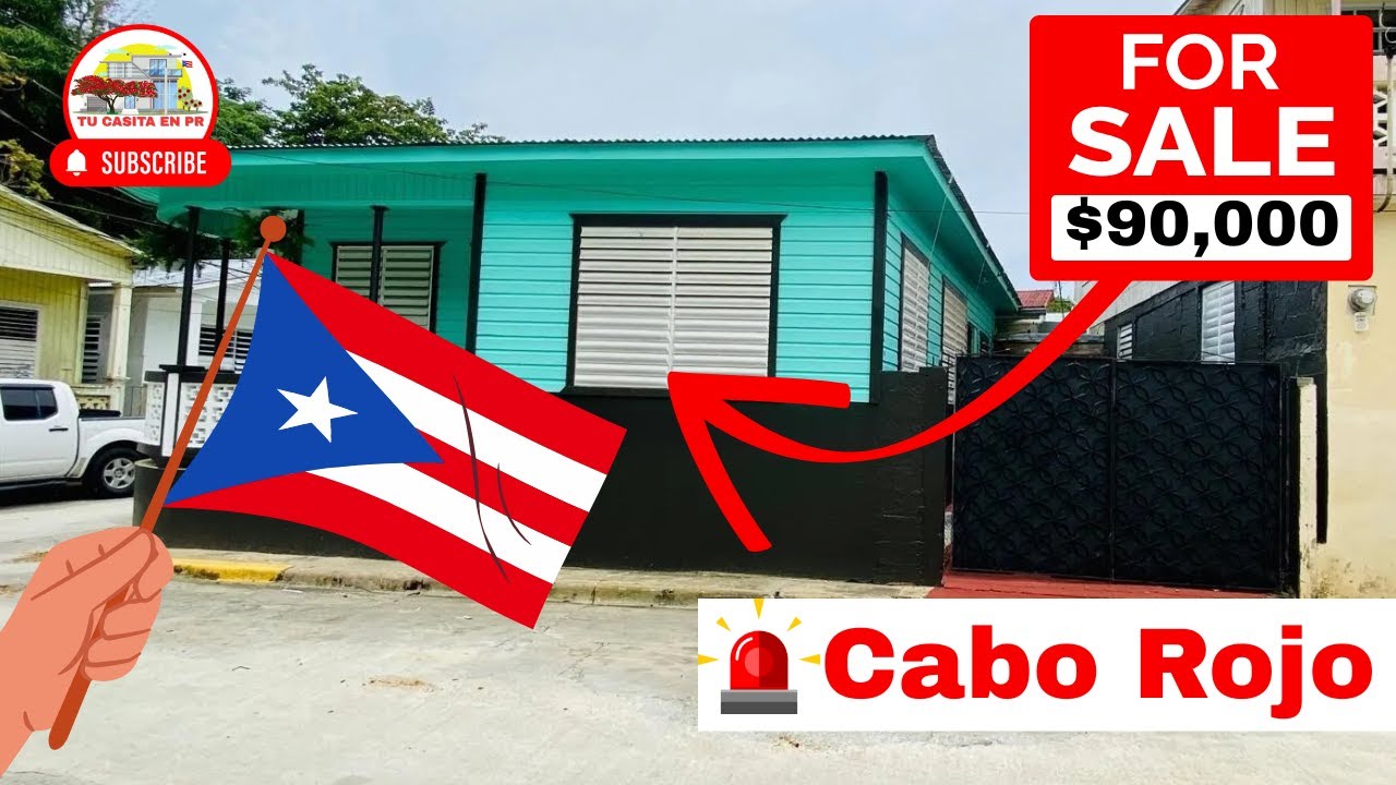 Casa Barata a La Venta en Cabo Rojo Puerto Rico $90,000 Cerca de Todo Esta es Tu Oportunidad