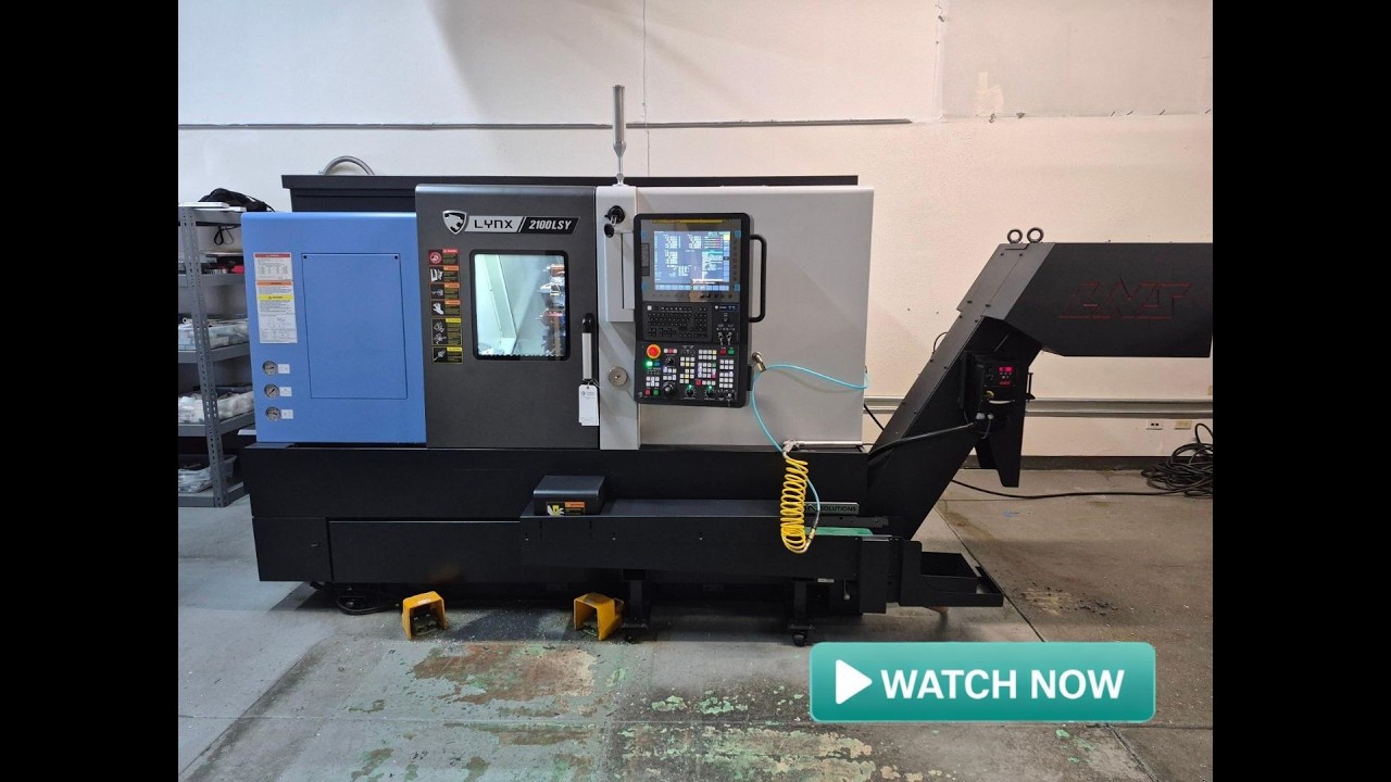 Late Model Precision CNC Machinery Lot 140 - 2022 DOOSAN LYNX 2100LSYB SUB-SPINDLE CNC LATHE