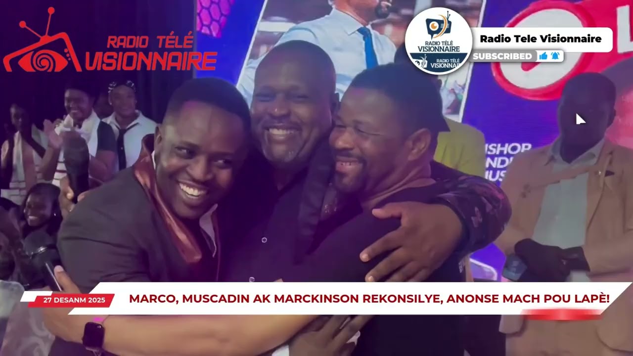 Marco, Muscadin ak Marckinson Rekonsilye, Anonse Mach pou Lapè, ki pwograme pou samdi 3 Janvye 2026!