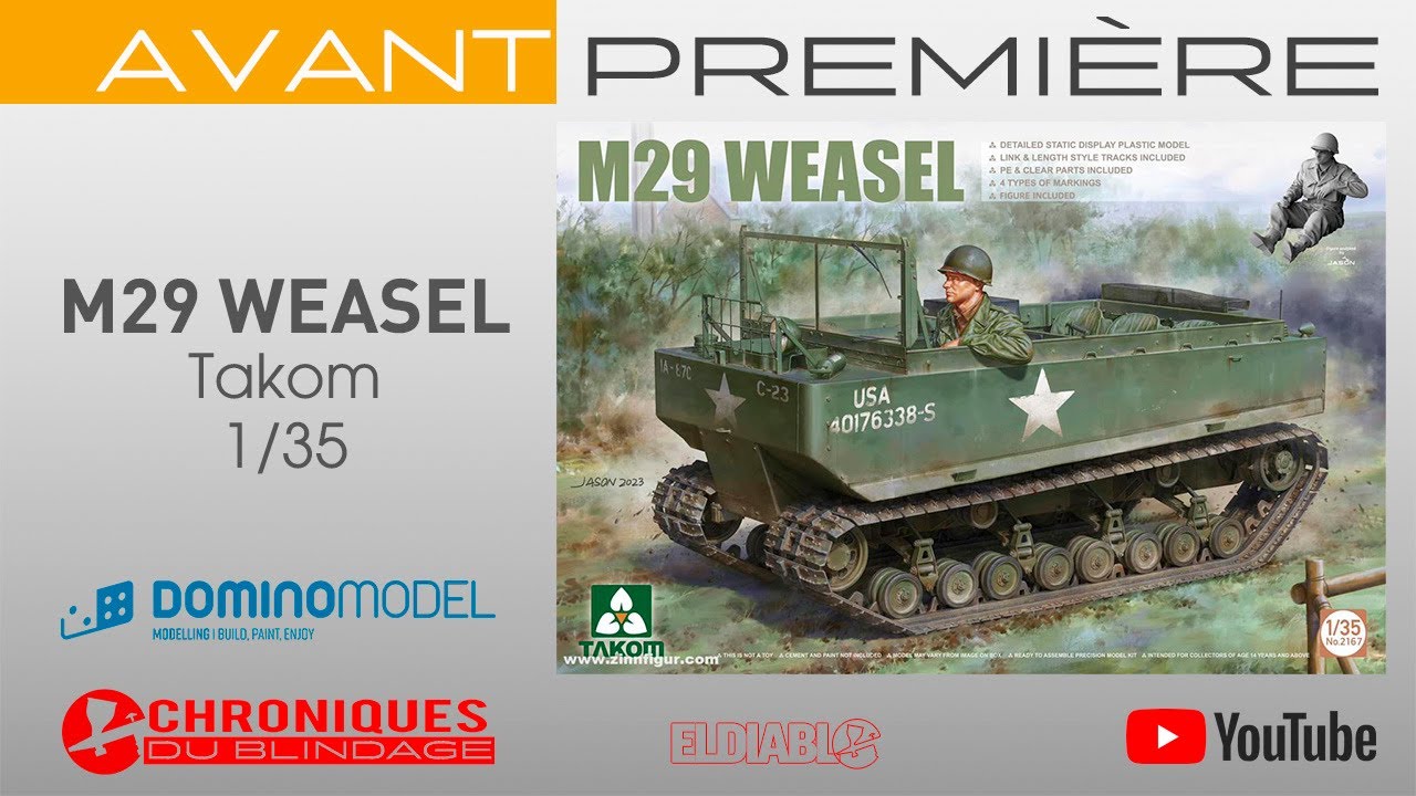 💥[AVANT-PREMIÈRE] M29 Weasel de Takom au 1/35