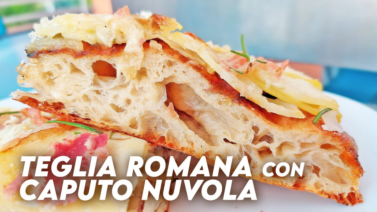 PIZZA IN TEGLIA FACILE | CAPUTO NUVOLA | impasto 24 ore lievitazione | ricetta completa