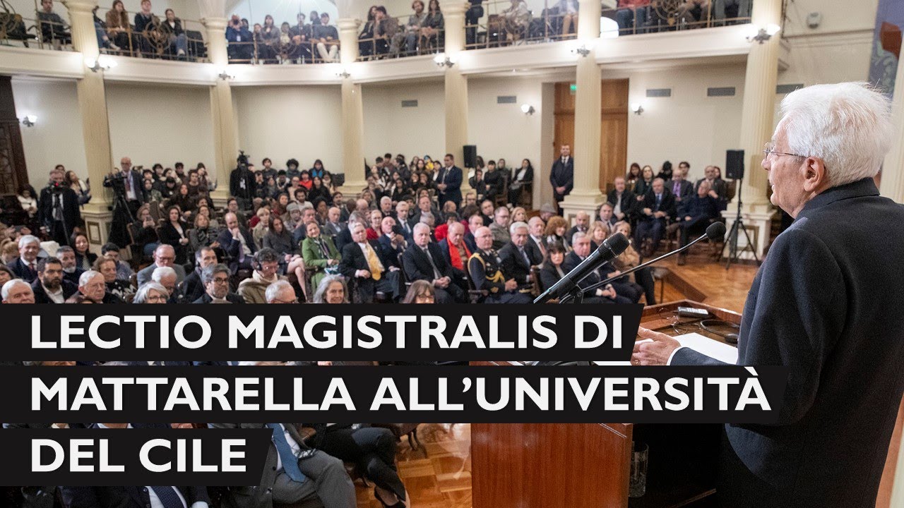 Mattarella interviene all’Università del Cile