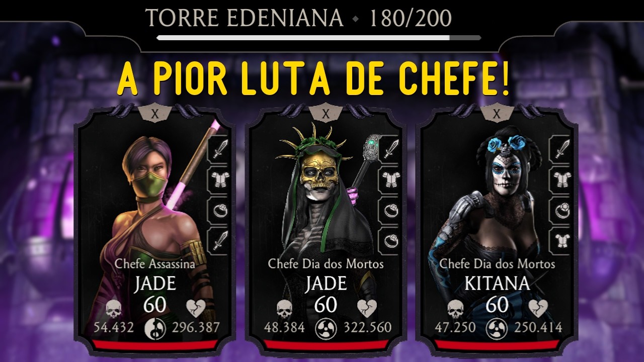 A luta de Chefe mais difícil da Torre | Como vencer a Luta 180 Torre Edeniana Fatal |MK Mobile