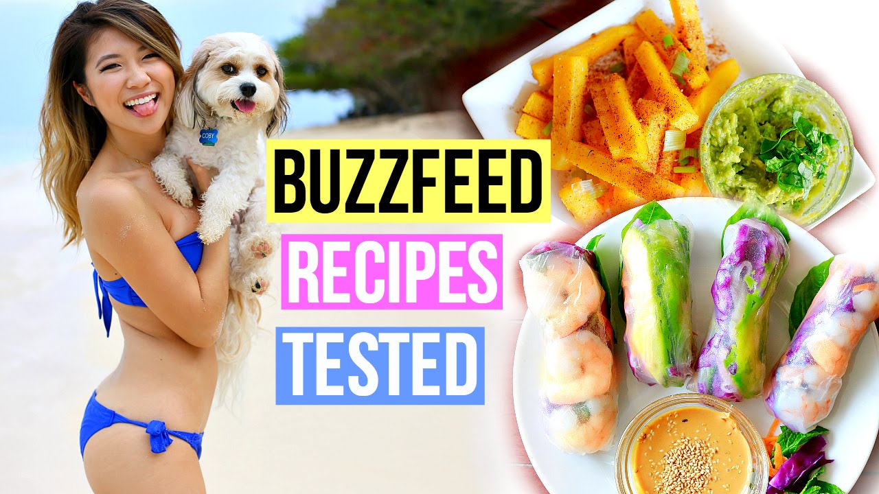 Testing BuzzFeed Recipes EP 7: DIY Healthy Lunch Recipes + Snacks!