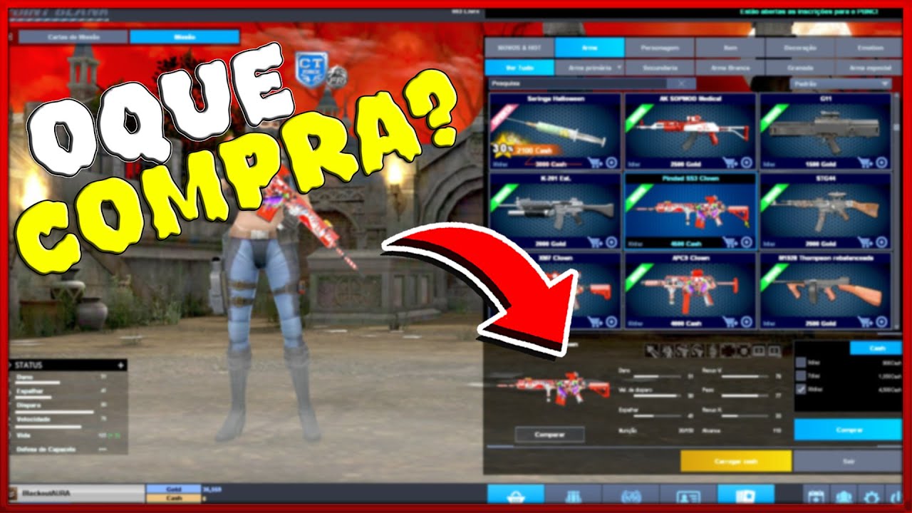 GUIA DO INICIANTE #3 - OQUE GASTAR COM GOLD DA LOJA NAS ROTAÇÃO DE ARMAS DE GOLD - POINT BLANK