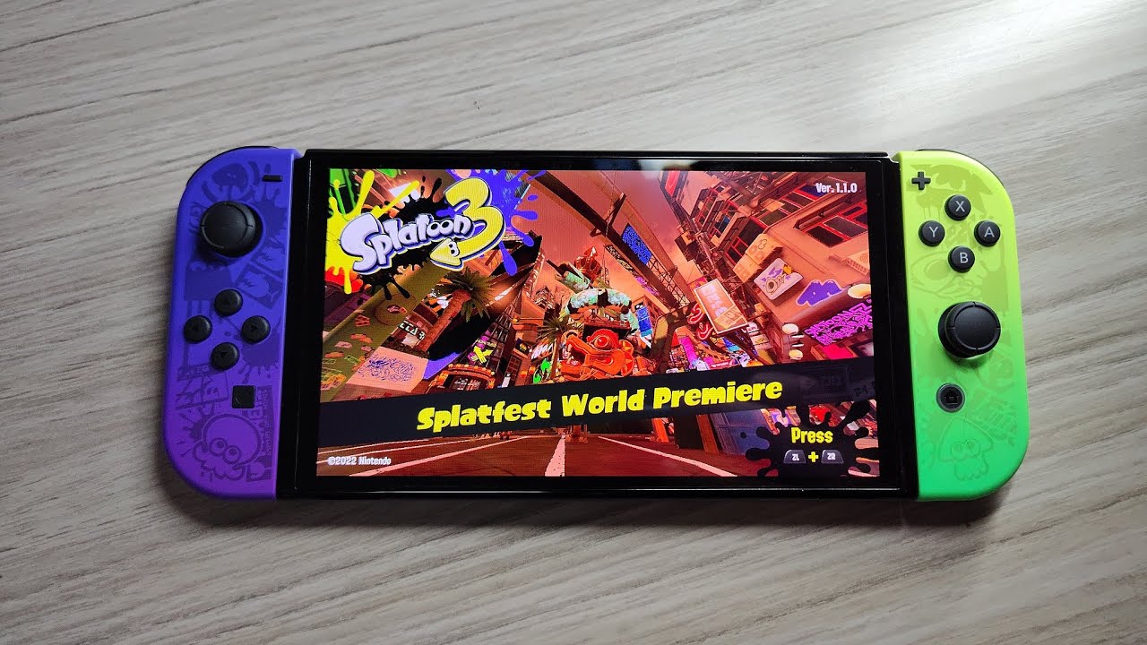 Splatoon 3 Nintendo Switch OLED first look