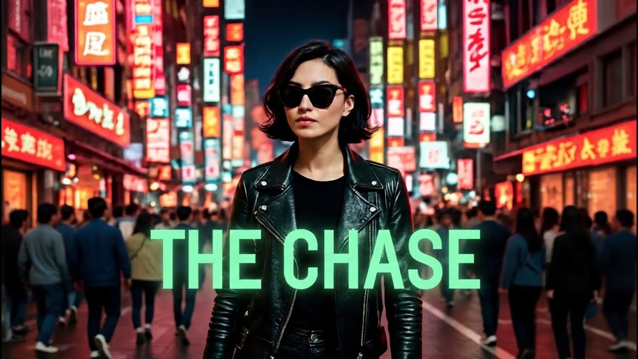 The Chase &ndash; Cinematic AI Action Short | Cyber-Noir Neon Fight Scene (Made with #grok  & #ai )