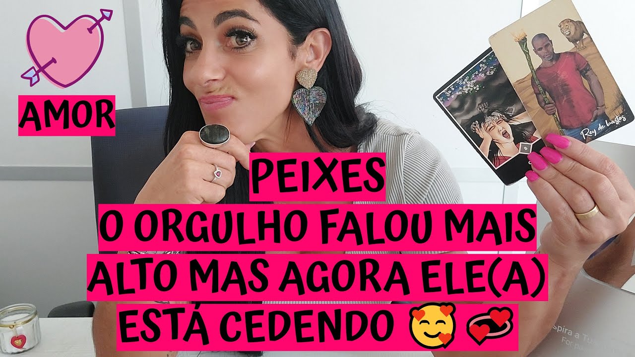 PEIXES ♓️ AMOR 💖 O ORGULHO FALOU MAIS ALTO MAS AGORA ELE(A) ESTÁ CEDENDO 🥰💞