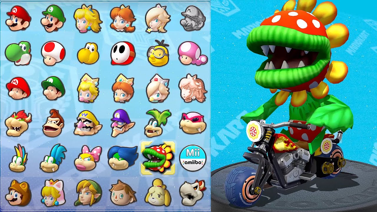 What if you play Petey Piranha in Mario Kart 8 Deluxe (Mushroom Cup) (4K)