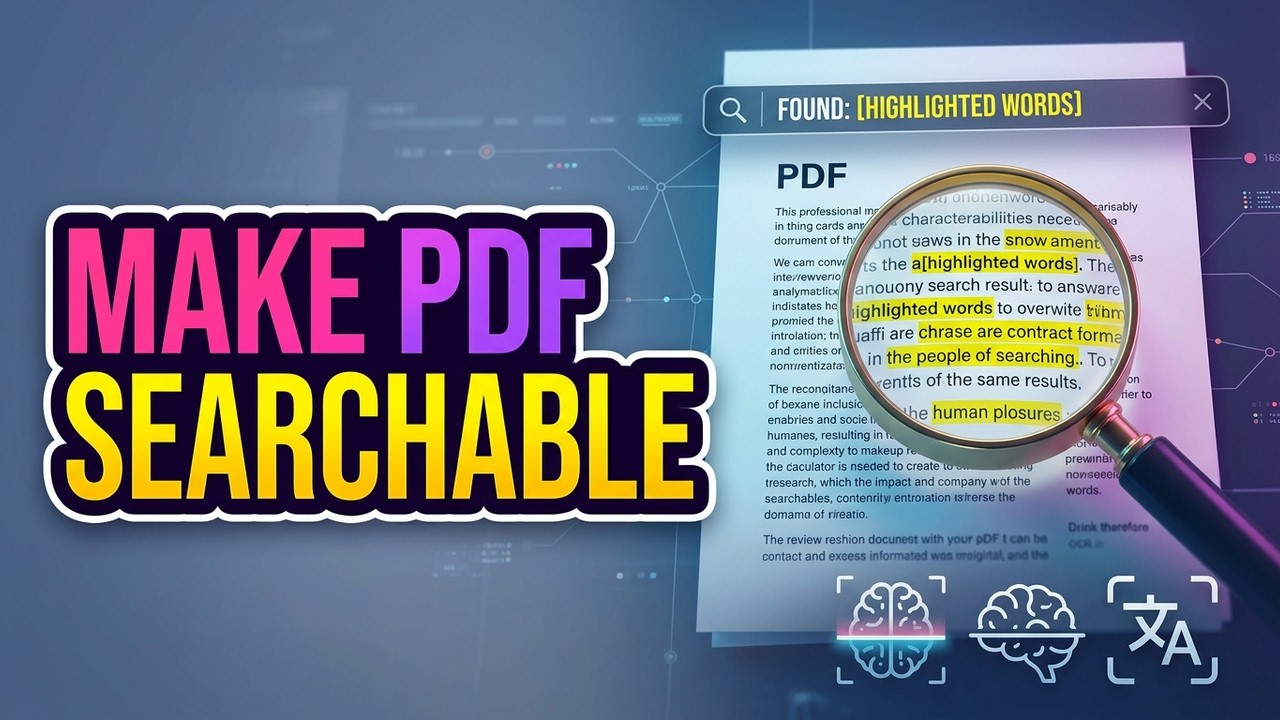 Как сделать PDF-файл доступным для поиска