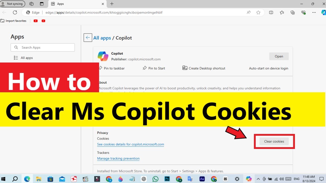 How to clear microsoft copilot cookie | How to Delete microsoft Copilot  Cookies #copilot