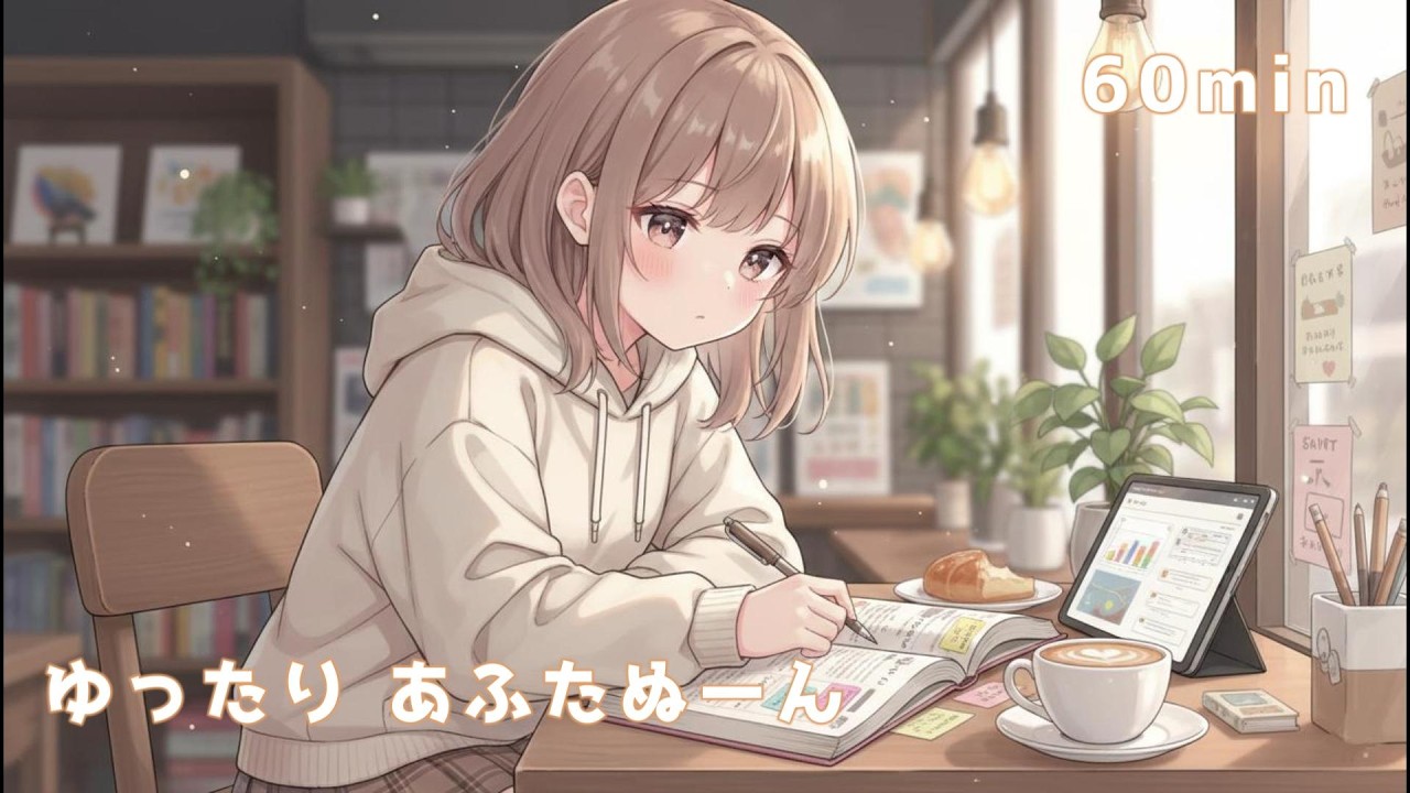 【60min ver】ゆったり あふたぬーん【作業/勉強/配信/フリーBGM】