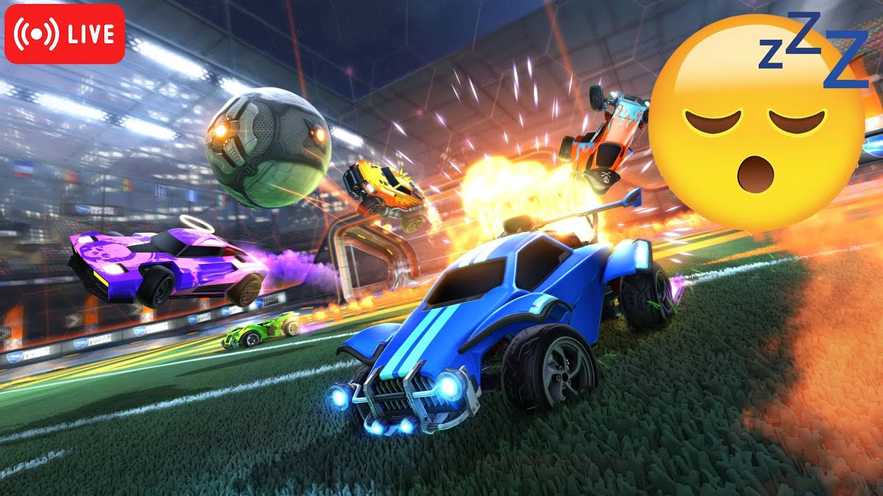 Rocket League at night 🌙 relaxing music no mic 🔴 LIVE
