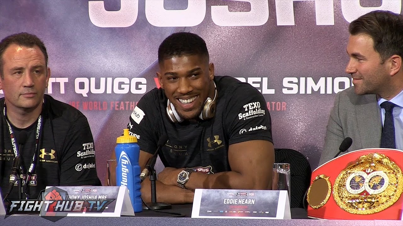 The Best of The Anthony Joshua vs. Wladimir Klitschko Final Press Conference Video